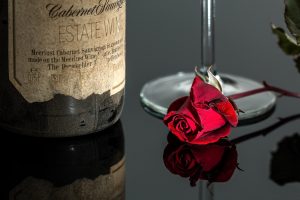 a bottle of cabernet