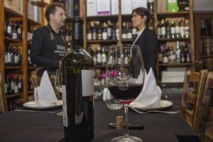a wine expert and a lady