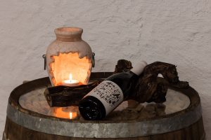 wine and candle