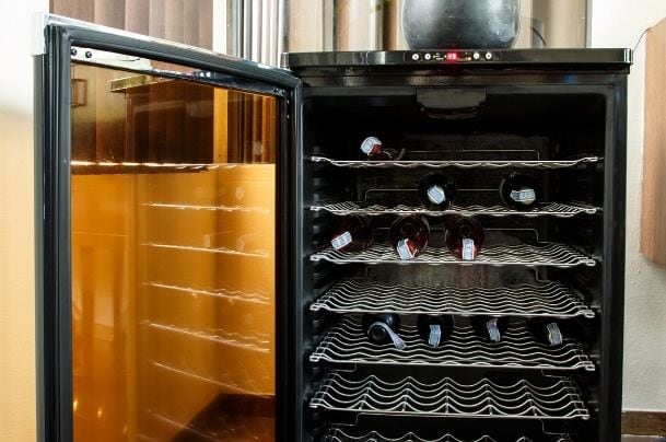 luxurious electric wine cooler