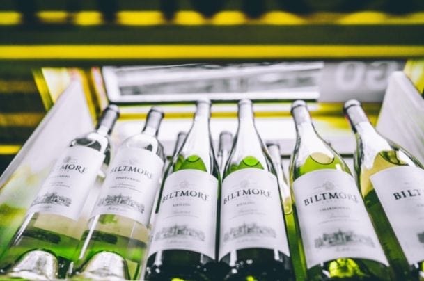 bottles of Pinot Grigio