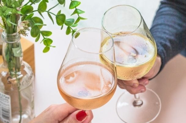two glass filled with wine